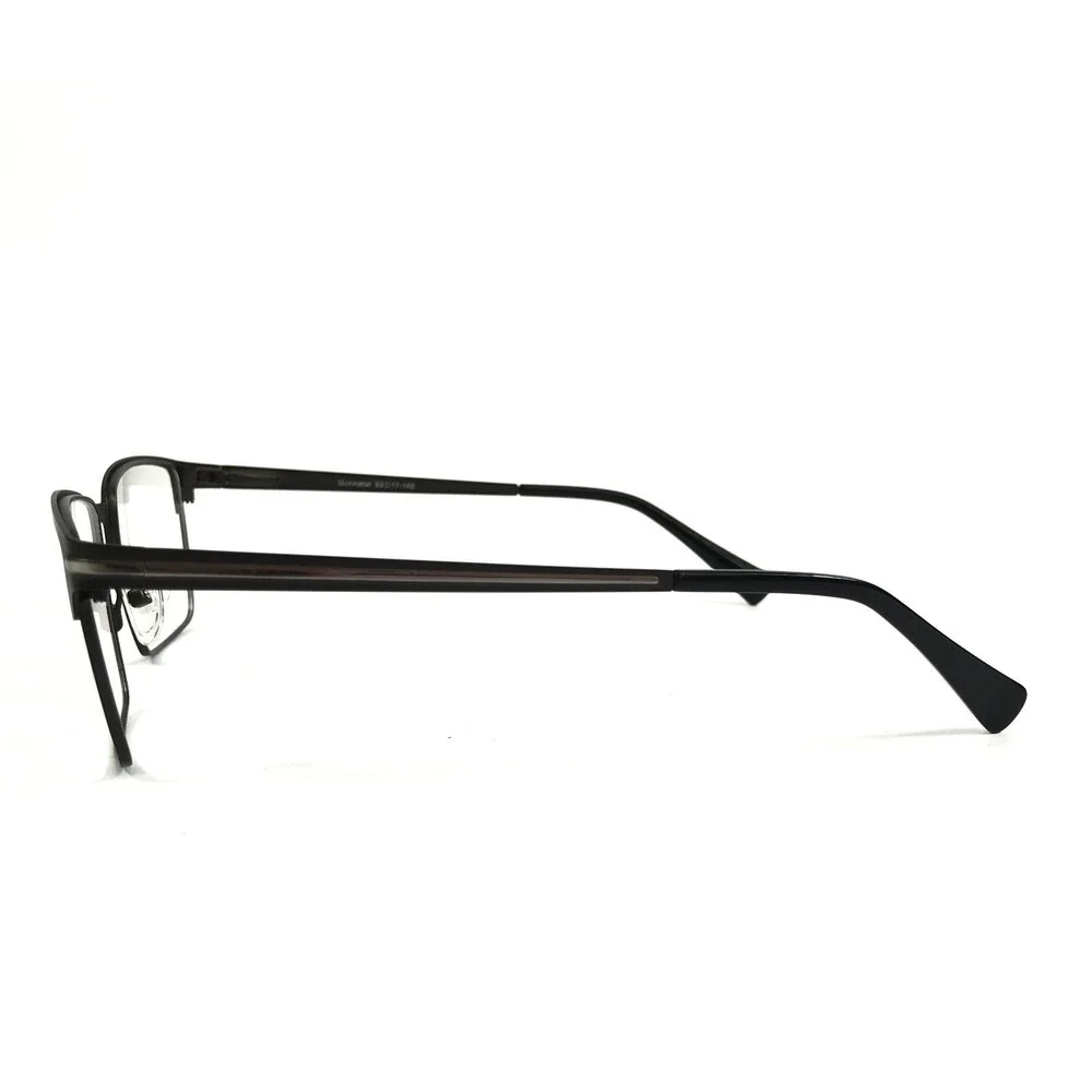 Dicaprio Eyeglasses Frames DC175 Gunmetal Rectangle Full Rim 53-17-140